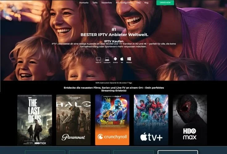 User enjoying seamless streaming on IPTV-4K service