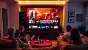 Flexible IPTV enhances home viewing experience with customizable channels and features.