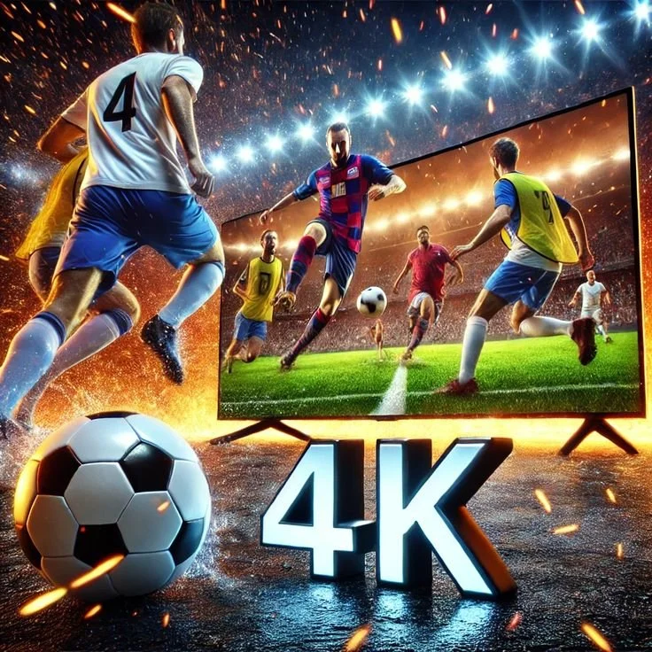 A user enjoying high-definition 4K streaming on a large screen TV